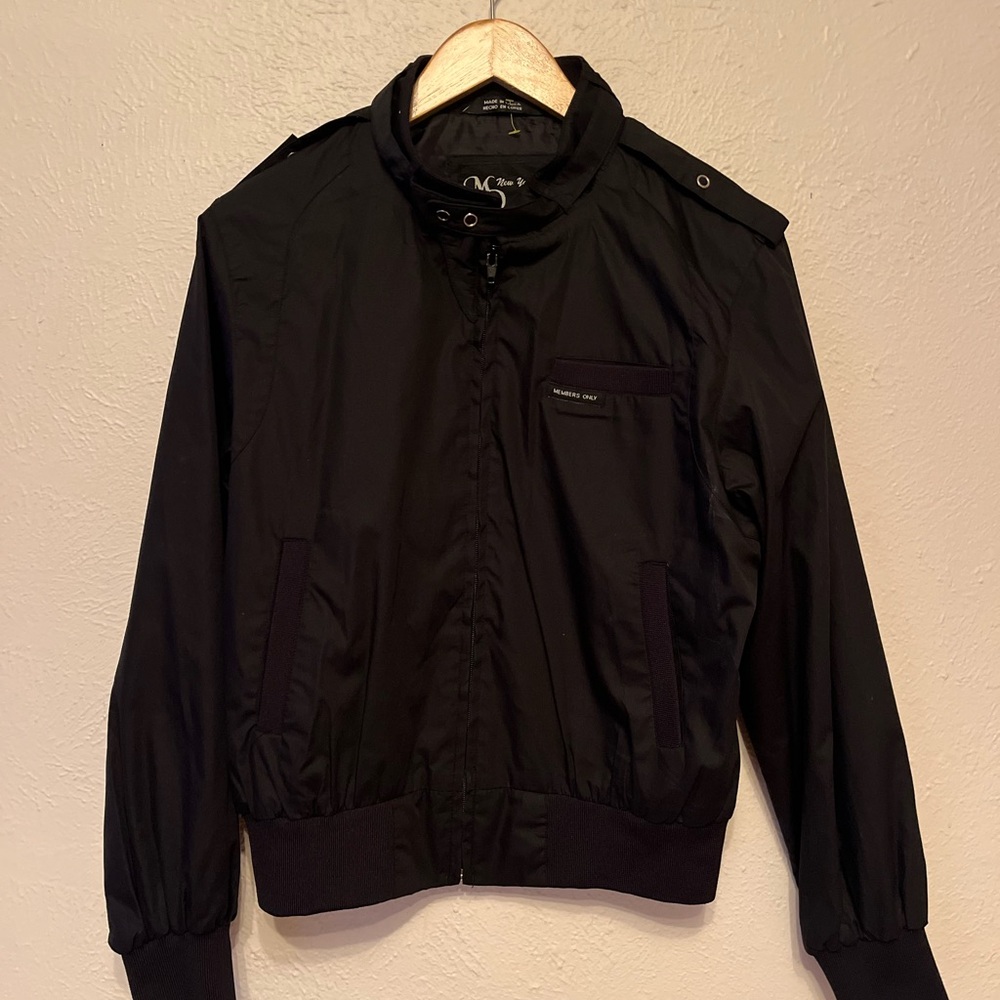 Members Only Black Bomber Jacket